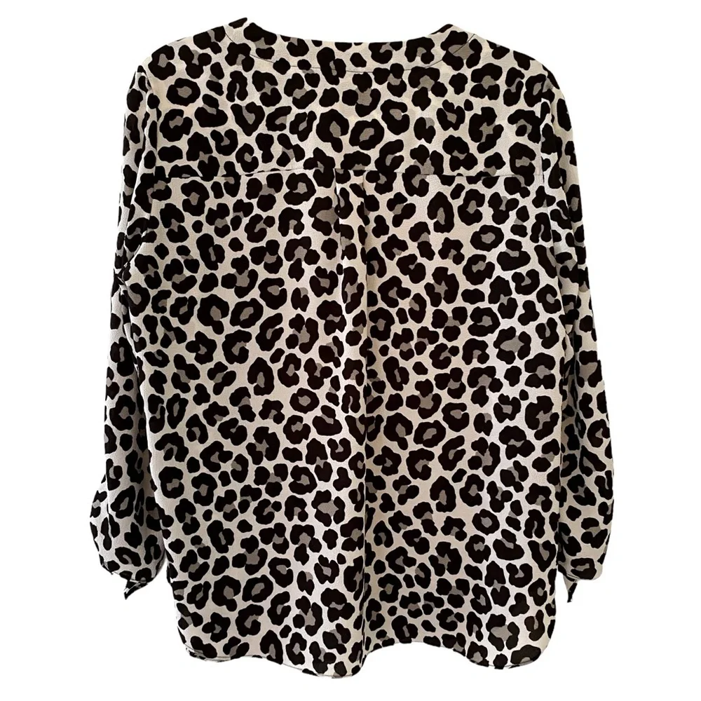 Michael Kors Leopard Print Top, Size Medium